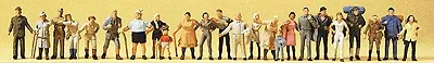 Preiser 14413 HO Scale Figures - Hikers and Backpackers