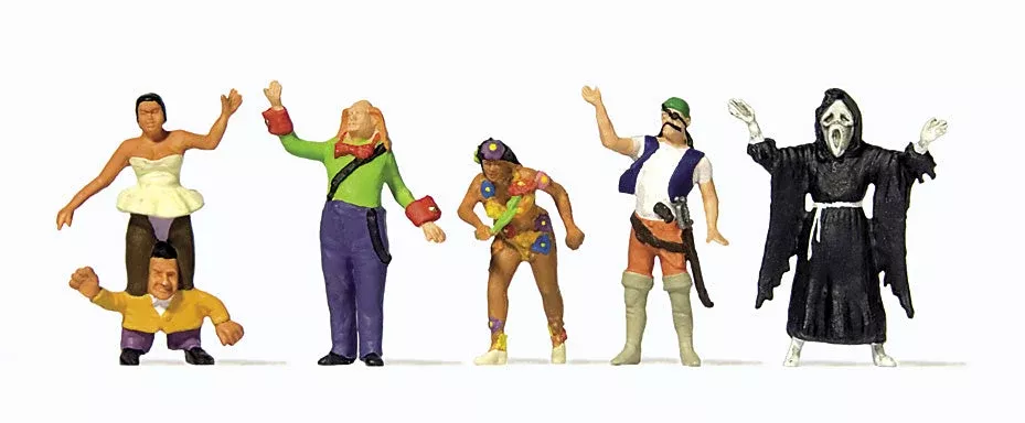 Preiser 24646 HO Scale Carnival Parade Set 5 Figures