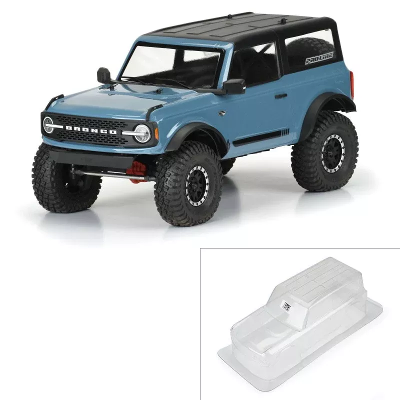 Pro-Line 3569-00 1/10 2021 Ford Bronco Clear Body Set 11.4" Wheelbase Crawler