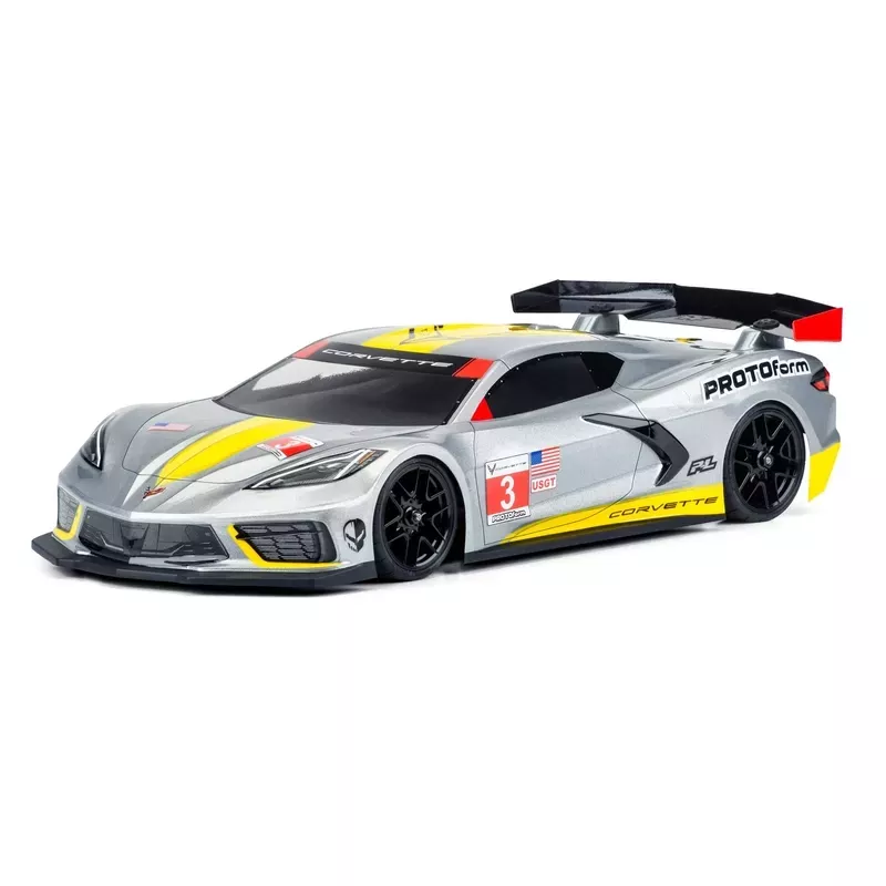PROTOForm 1574-25 Chevy Corvette C8 Clear Body 190mm for Touring Car