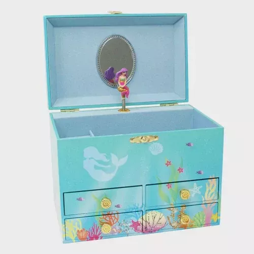 Rainbow Mermaid Medium Music Box