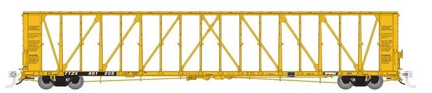 Rapido Trains 174007A HO Scale NSC 73' Centerbeam Flatcar Trailer Train TTZX # Varies