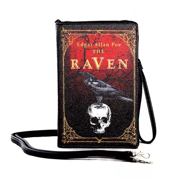 The Raven Vintage Book Clutch Bag Vinyl Wallet