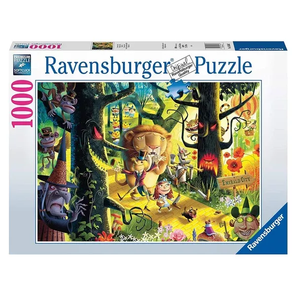 Ravensburger Wizard Of Oz Lions Tigers 1000 Piece Puzzle
