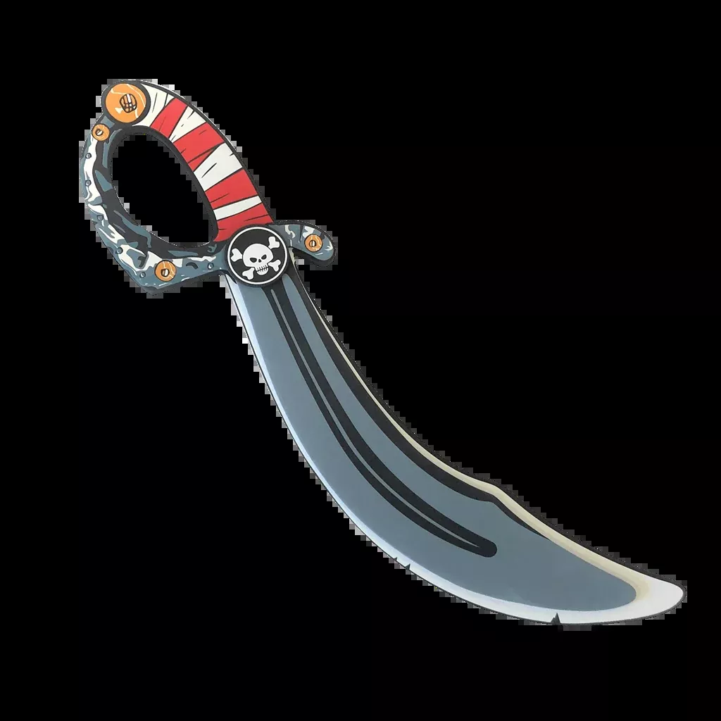 Red Stripe Pirate Foam Sabre