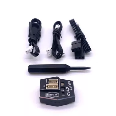 Reef's RC REEFS142Aluminum Drift Gyro Black for 1/10 & Mini Drift RC Cars