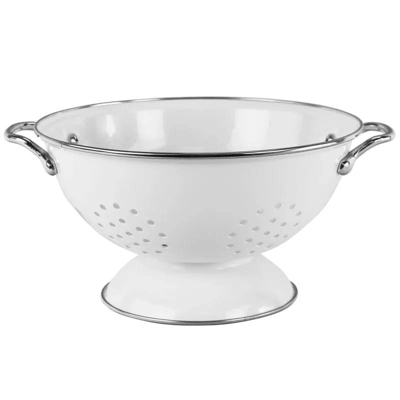 Reston Lloyd Enamel Coated 3 Qt Colander - White