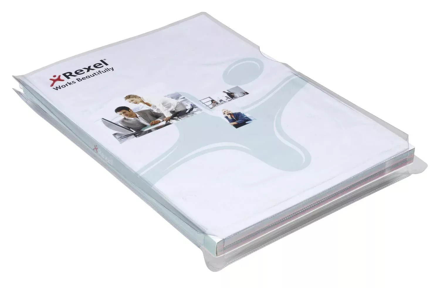 Rexel Nyrex Premium A4 Expanding Document Folder, Clear Embossed, Heavy Duty 170mic, Extra Capacity, Cut Back, L-Folder, Pack of 10, 2001015