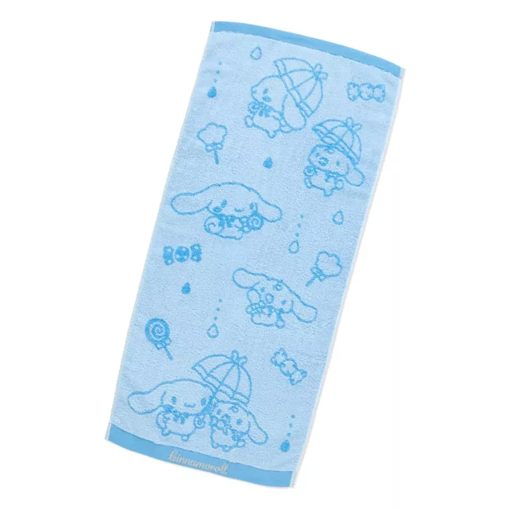 Sanrio 413135 Cinnamoroll Face Towel Sky Blue Candy Design Cinnamoroll Towel Sanrio Face Towel
