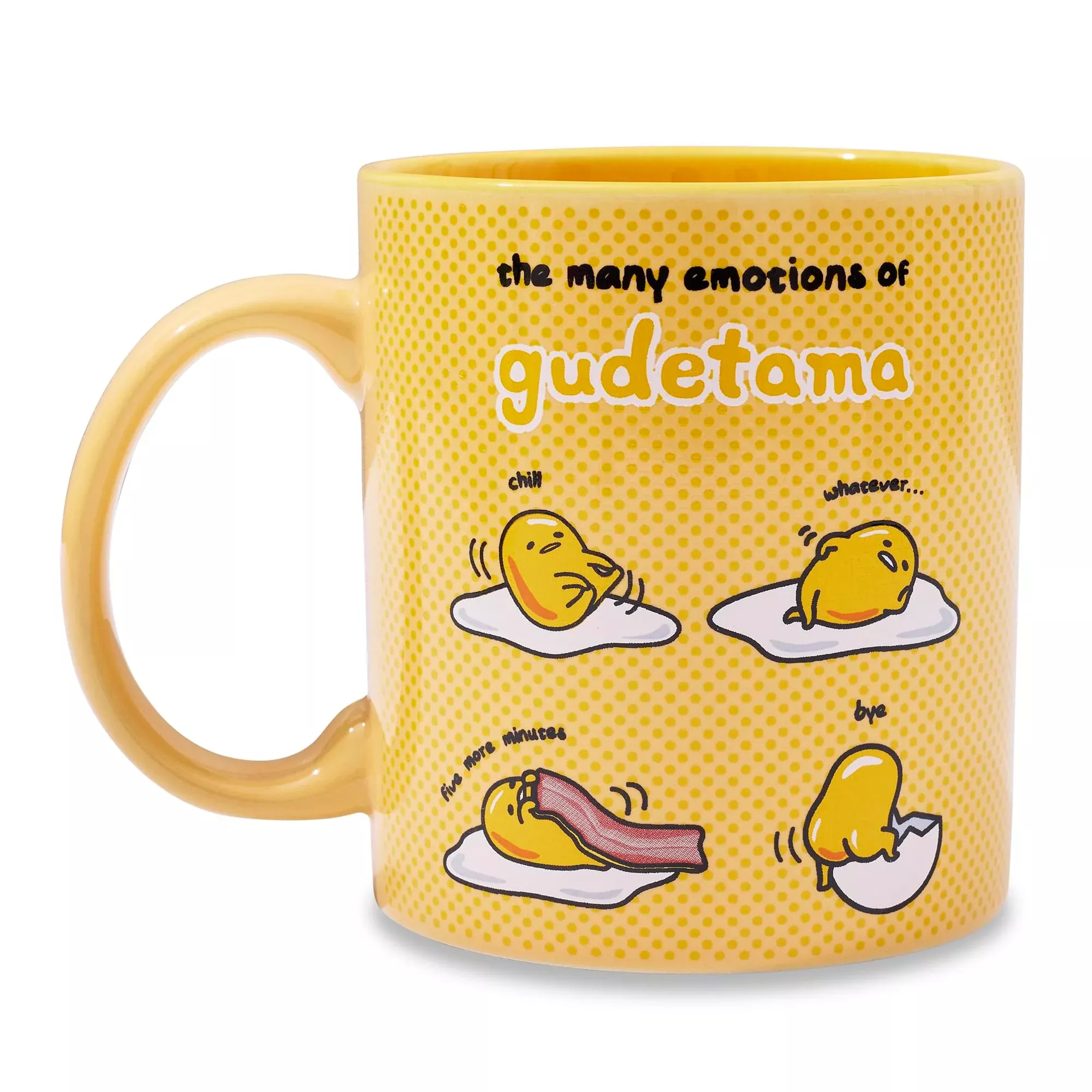 Sanrio Gudetama "Many Emotions" Ceramic Mug | Holds 20 Ounces