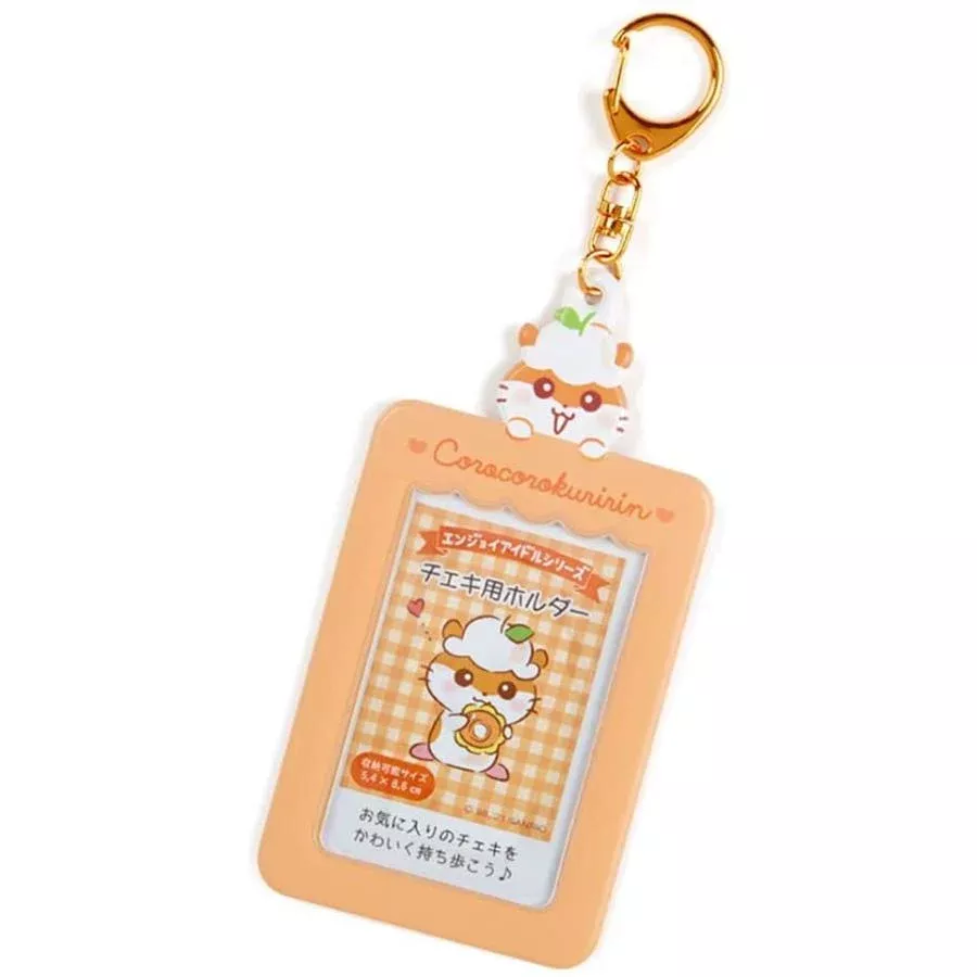 Sanrio Korokoro Kuririn Cheki Photo Holder Keychain (Enjoy Idol Series) – Orange