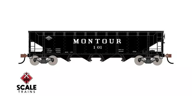 ScaleTrains Kit Classics 1219 70 Ton 4 Bay Open Hopper Montour 120