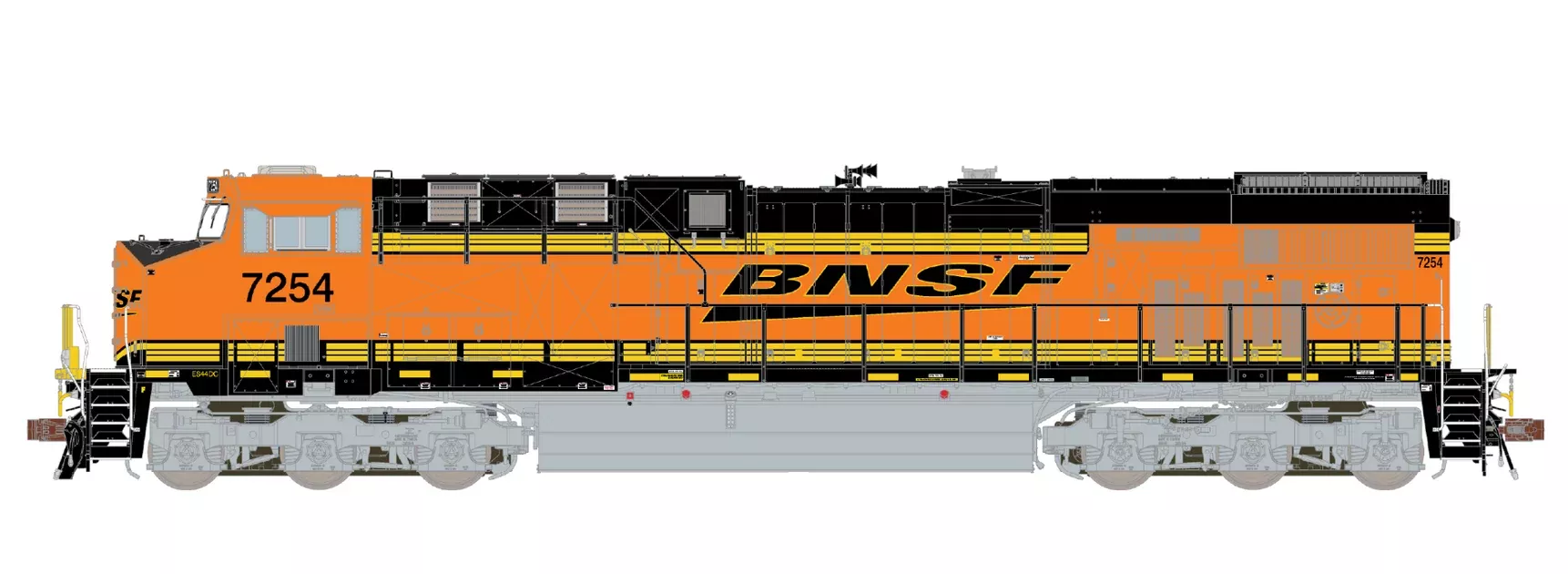 ScaleTrains Rivet 33568 HO Scale GE ES44DC "Heritage III" BNSF 7302 DCC & Sound