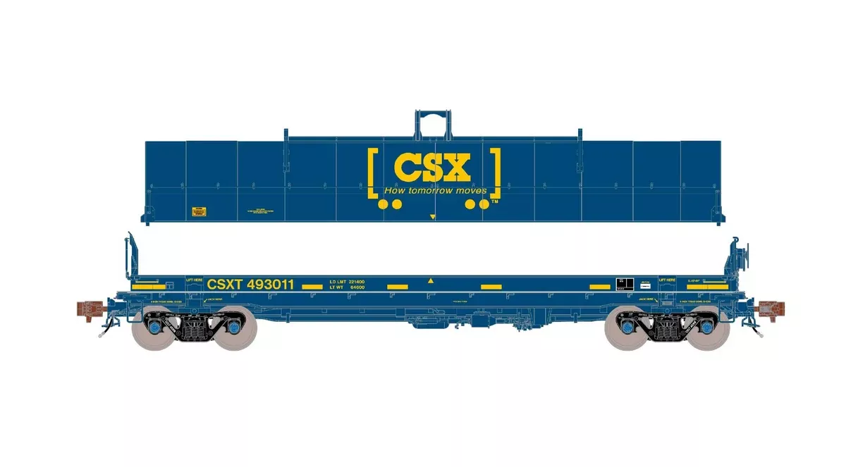 ScaleTrains Rivet 39292 HO Scale Thrall-Trinity 42’ Single-Hood Coil Steel Car CSXT 493449