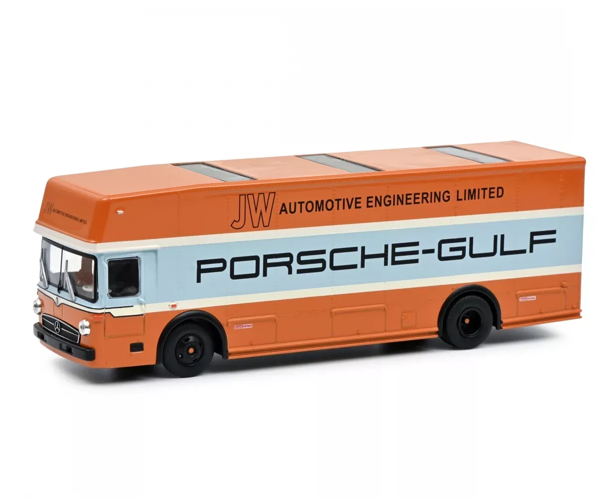 Schuco 452030100 (1:64) JW Automotive Race Transporter Porsche-Gulf