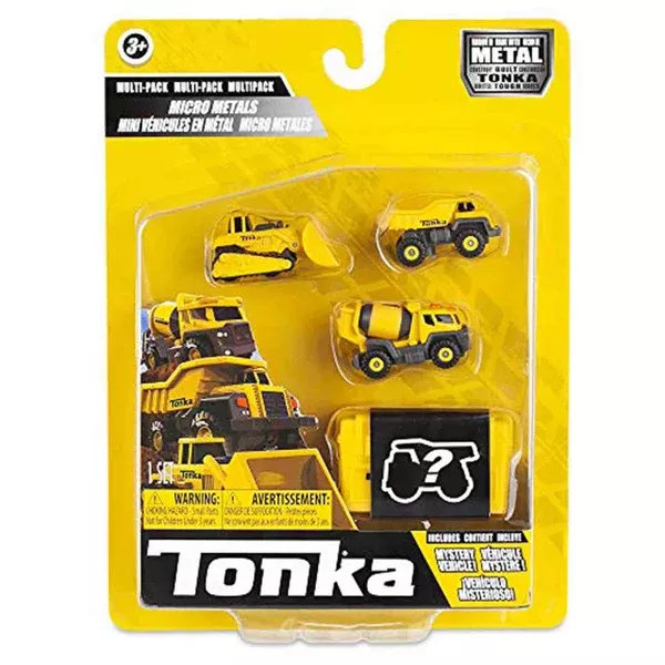 Schylling Tonka Construction 3 Pack Vehicles