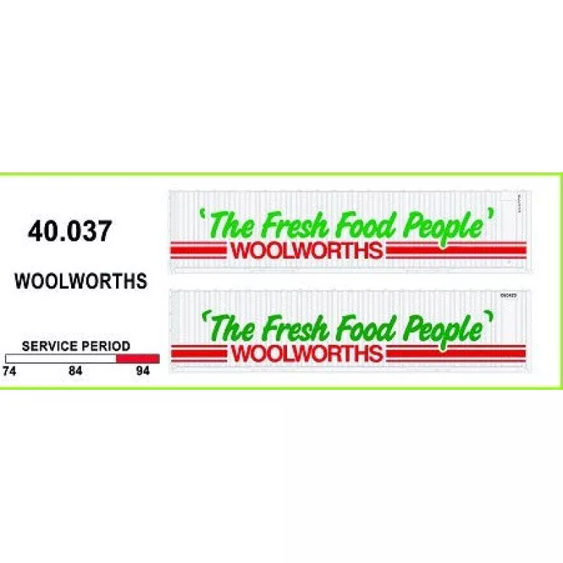 SDS Models: 40' Jumbo Containers: Woolworths (40.037)