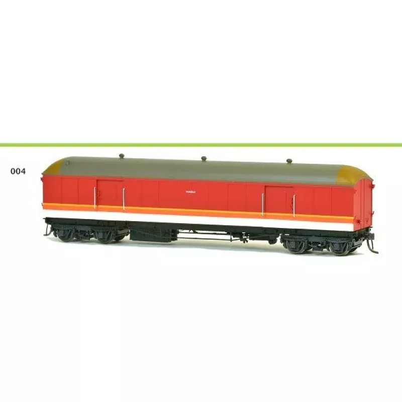 SDS Models: SKB D Parcels Van SRA Candy Livery, Weathered Roof