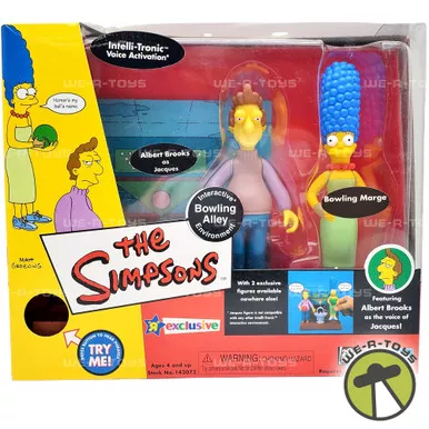 The Simpsons Interactive Bowling Alley Environment Playset Playmates NRFB
