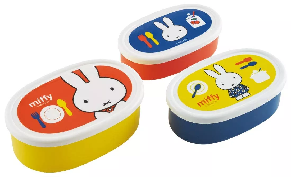 SKATER Dick Bruna Miffy Lunch Container Set 3 Pcs