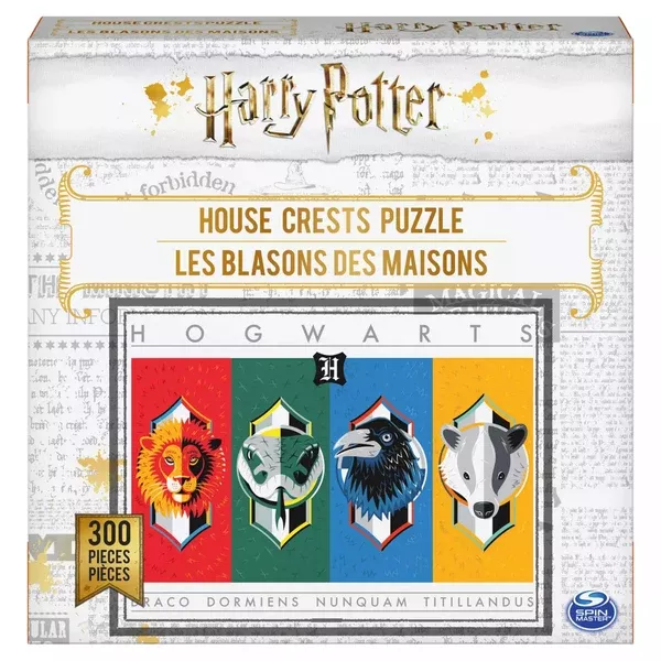 Spin Master Harry Potter Hogwarts House Crest 300 Piece Puzzle