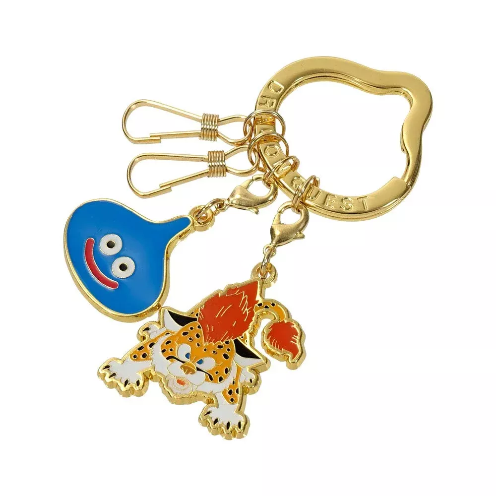 Square Enix Smile Slime Metal Key Ring Slime & Baby Panther - Japanese Key Rings