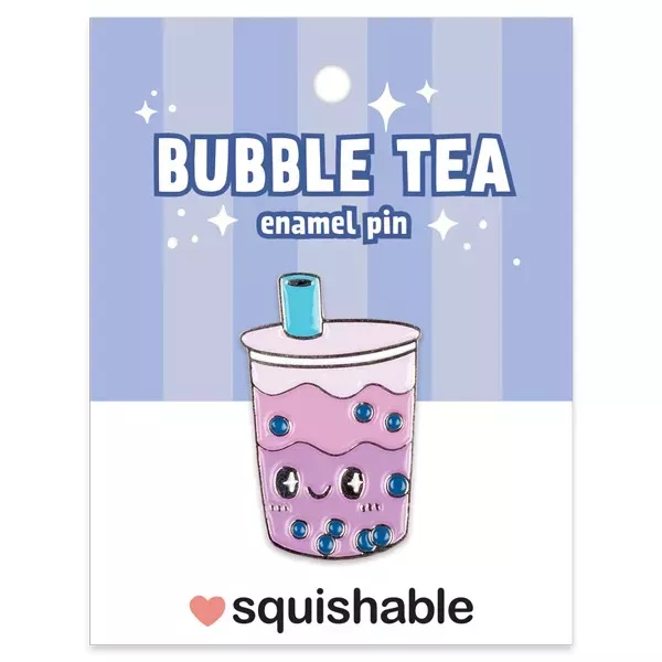 Squishable Enamel Pin: Bubble Tea
