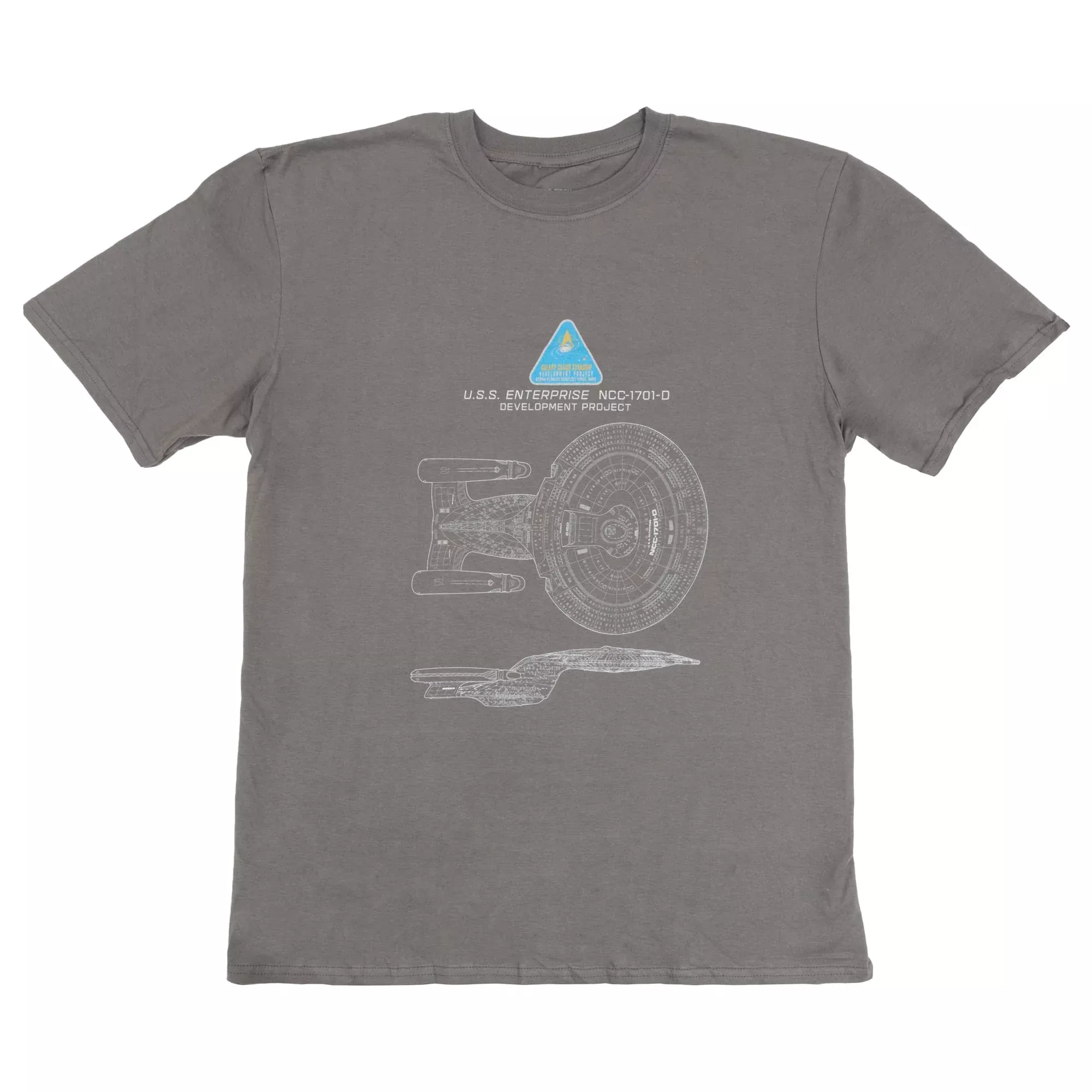 Star Trek USS Enterprise NCC-1701-D Grey T-Shirt