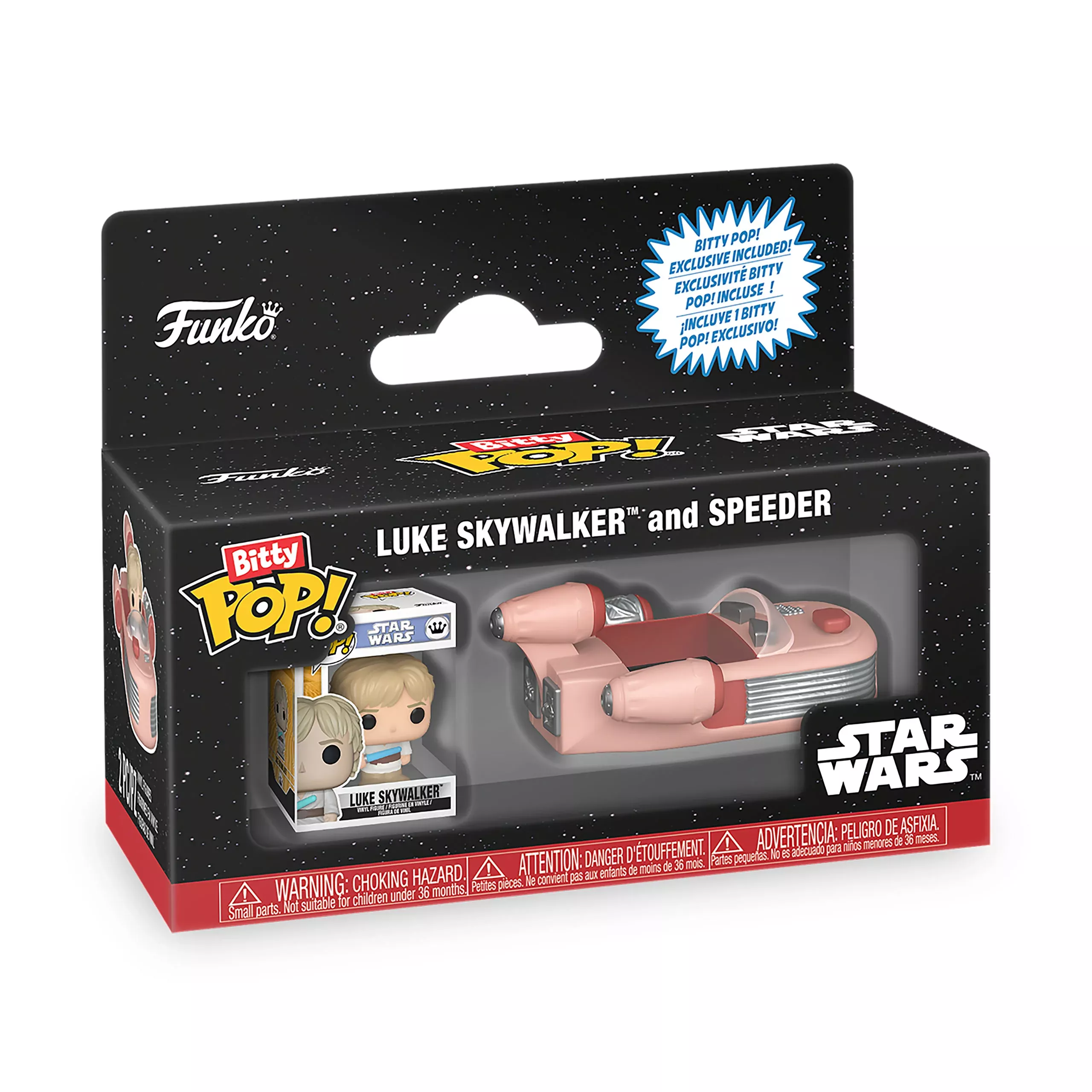 Star Wars - Luke Skywalker with Speeder Funko Bitty Pop Ride Figure Set