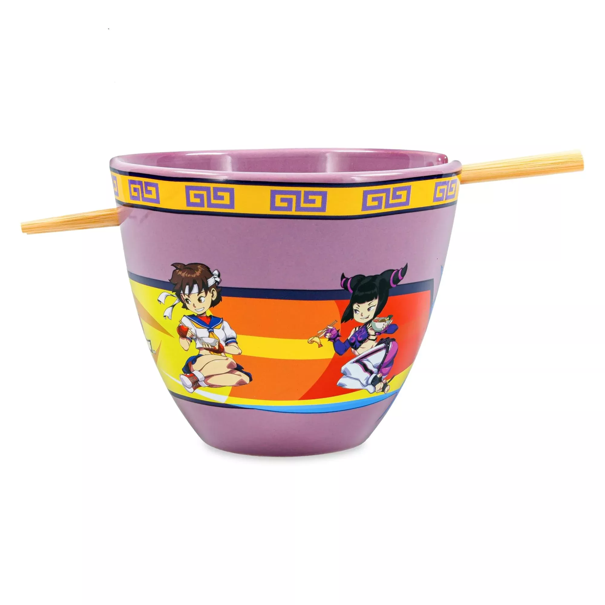 Street Fighter Lethal Ladies Ramen Bowl and Chopsticks