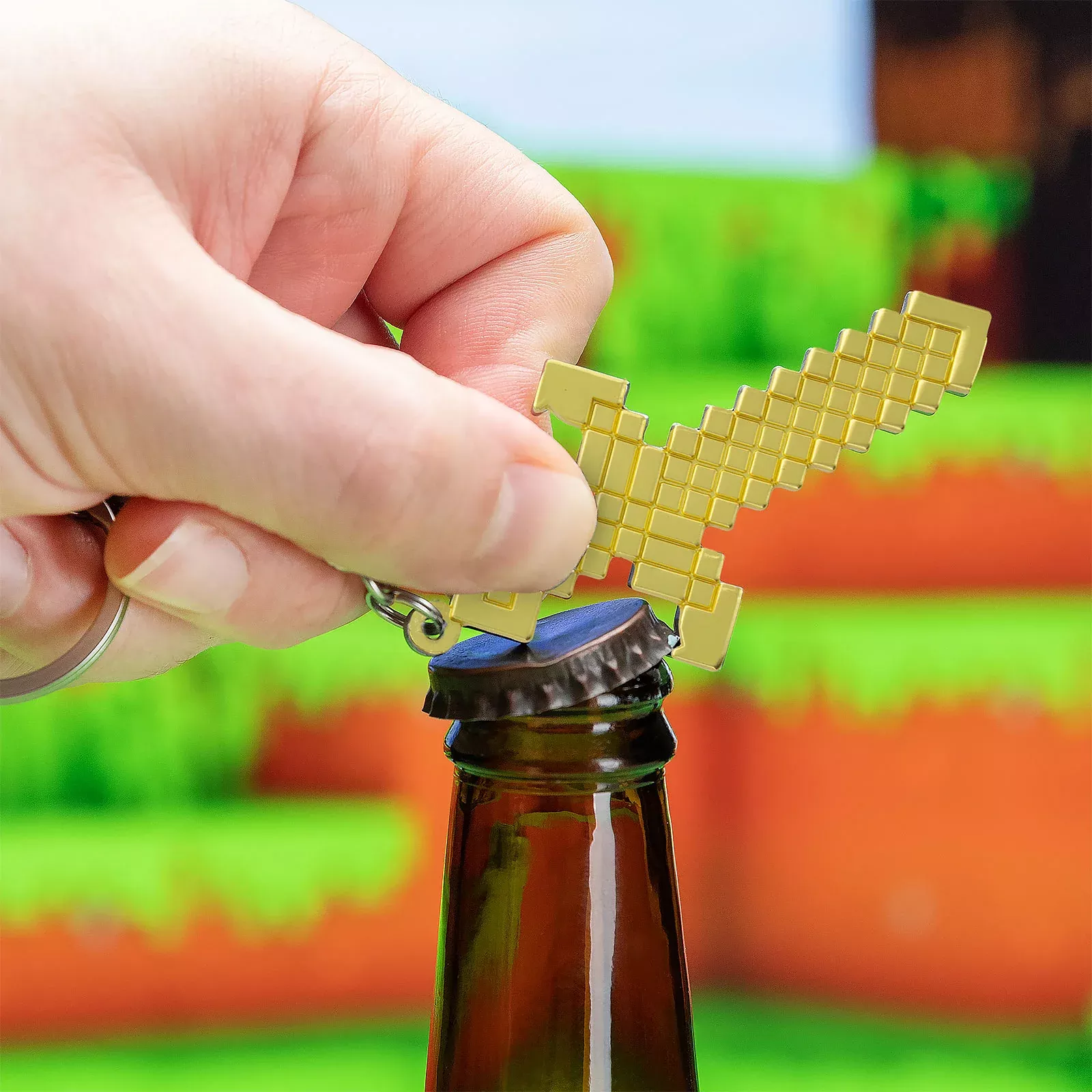 Sword Bottle Opener and Keychain - Minecraft