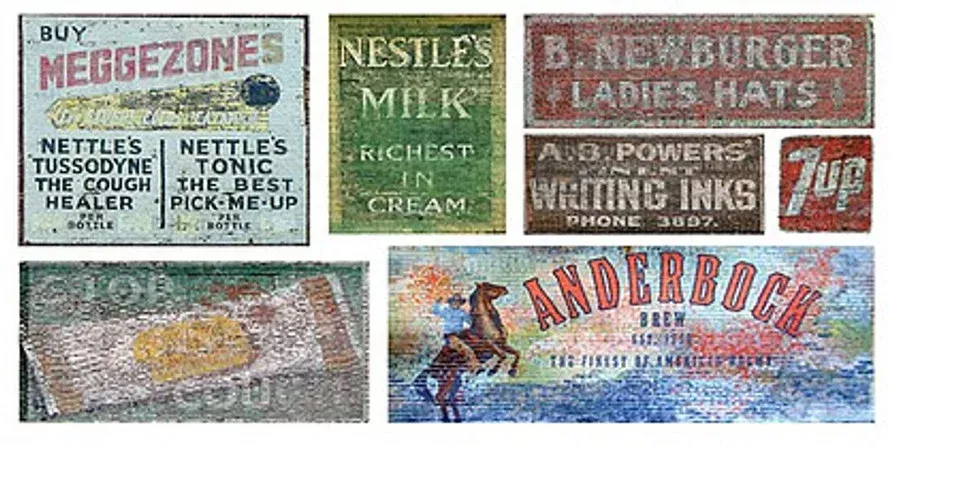 T2 Decals HOGHOS023 HO Scale Ghost Signs Decal