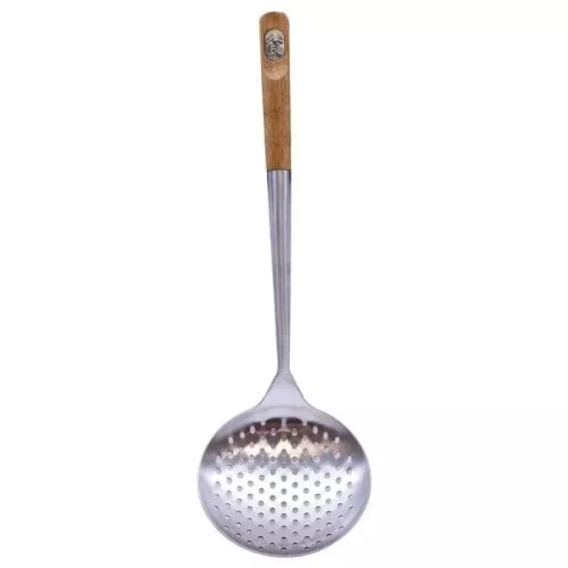 Tablecraft Wok Skimmer with Bamboo Handle