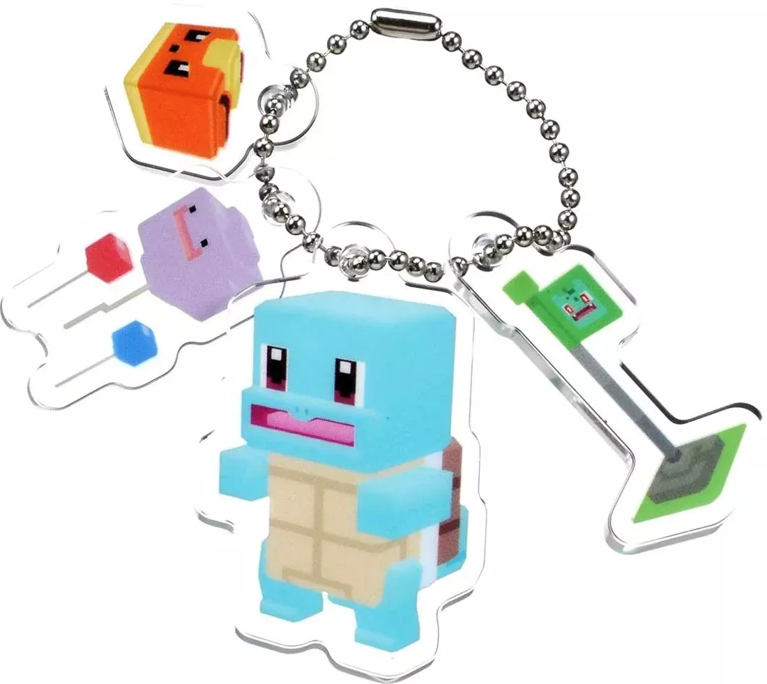 TAKARA TOMY Pokemon Quest Pokexel Acrylic Mascot Squirtle Zenigame