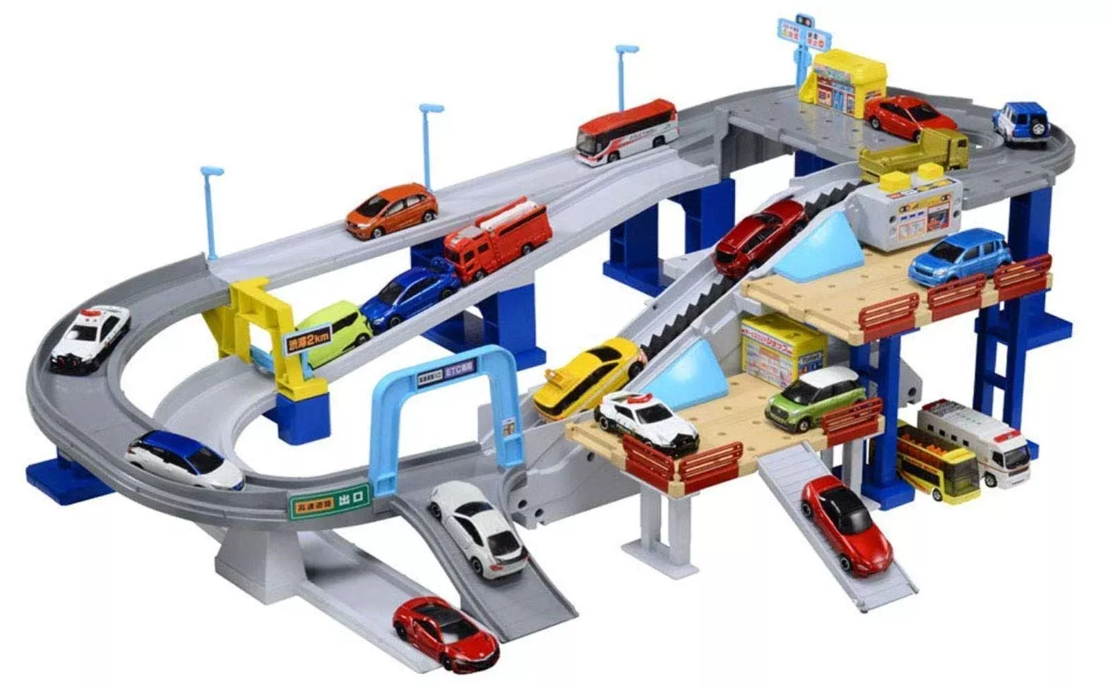 Takara Tomy Tomica Action Highway Japanese Plastic Highway Models Toys Road