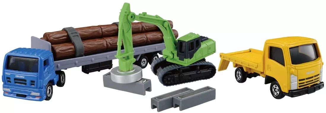 Takara Tomy Tomica Construction Site Set Japanese Construction Vehicle Models