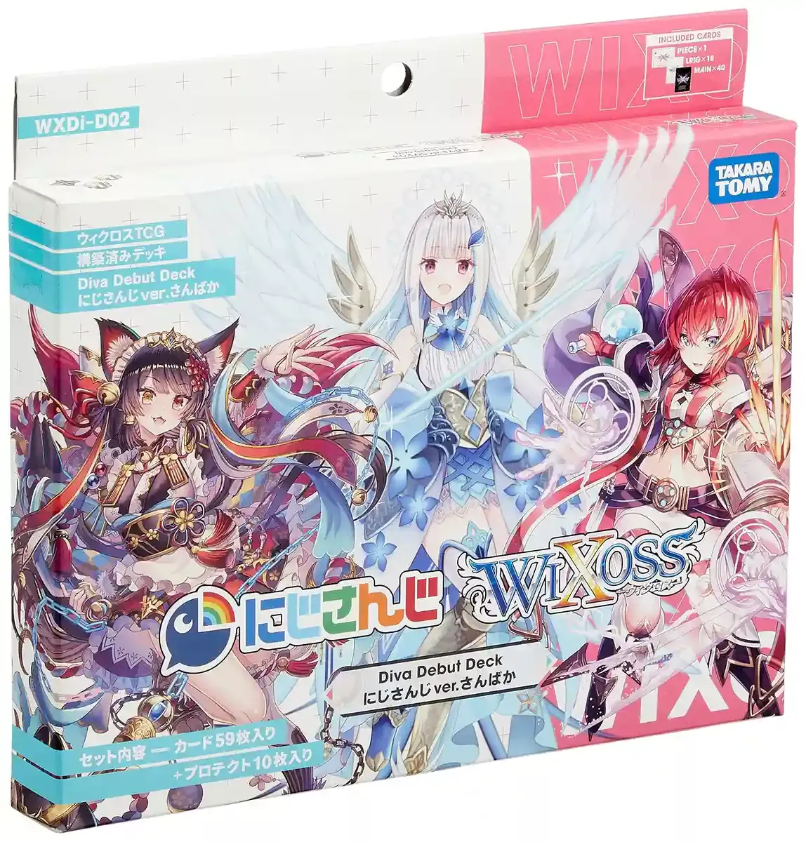 Takara Tomy Wixoss Tcg Wxdi-D02 Diva Debut Deck Nijisanji Ver. Sanbaka Collectible Cards