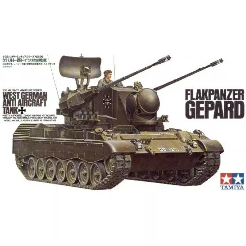 Tamiya 1/35 scale Flakpanzer Gepard Tank - model kit