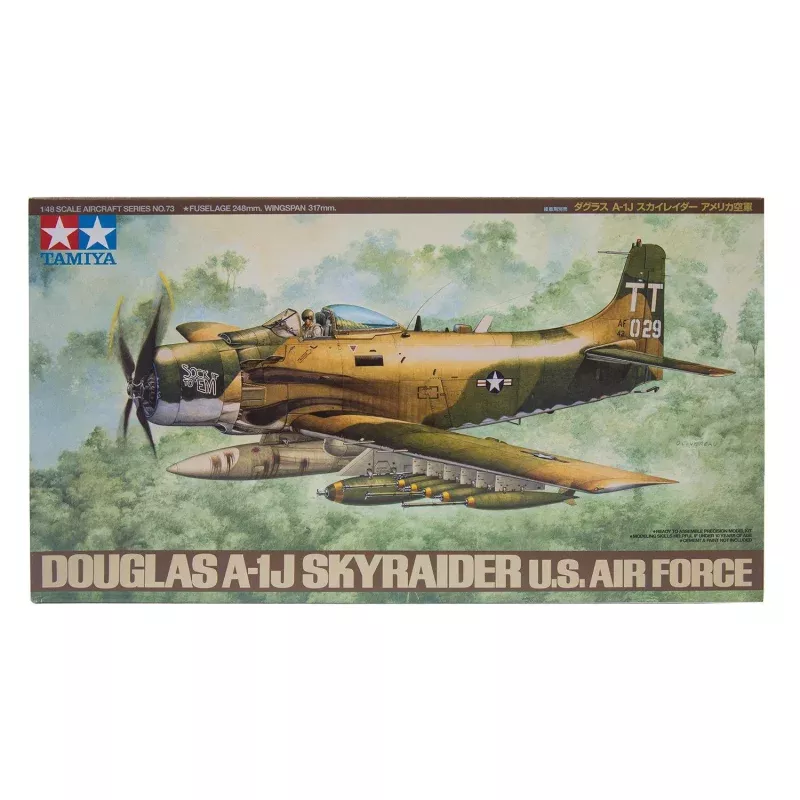 TAMIYA 1/48 scale AIRCRAFT A-1J SKYRAIDER U.S. AIR FORCE