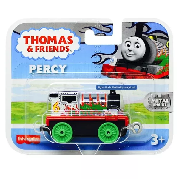 Thomas And Friends Small Engine Percy Green Flames Train