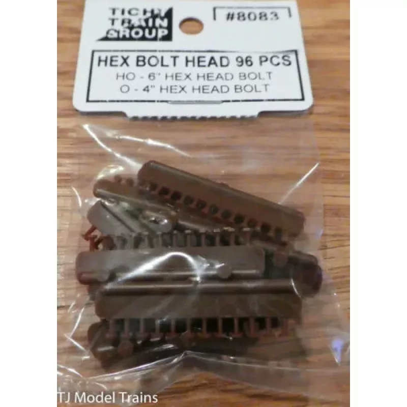 TICHY TRAIN GROUP #8083 HO 6' Hex Head Bolt