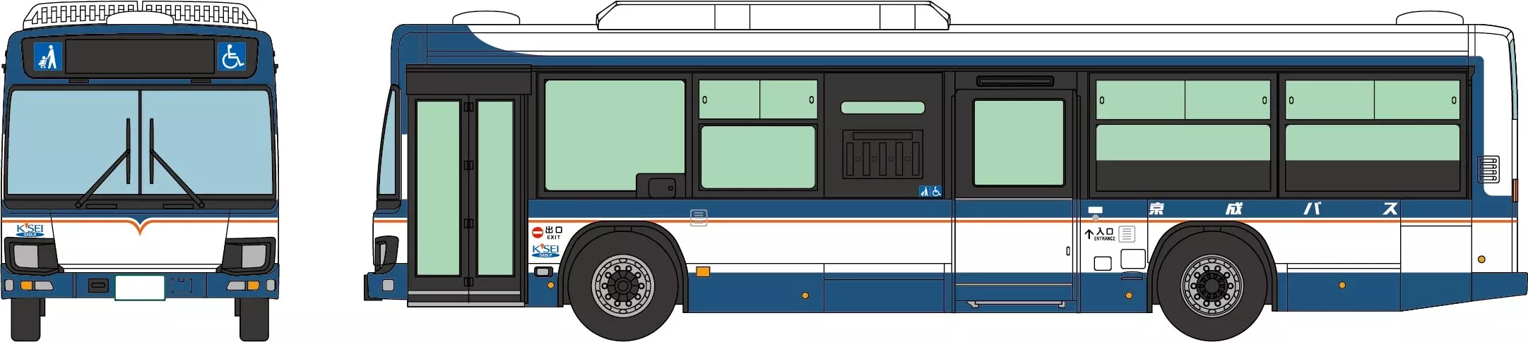 TOMYTEC The Bus Collection Jb029-2 Keisei Bus N Scale