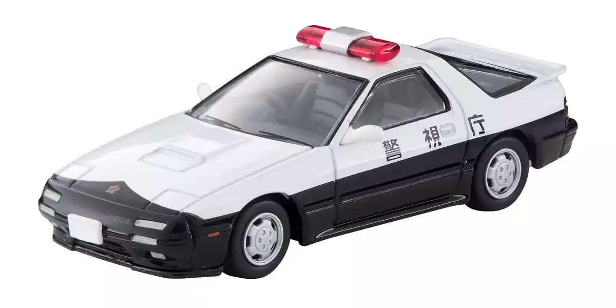 Tomytec Lv-N214a Tomica Limited Vintage Neo Mazda Savanna Rx-7 Patrol Car 1/64 Scale Police Cars