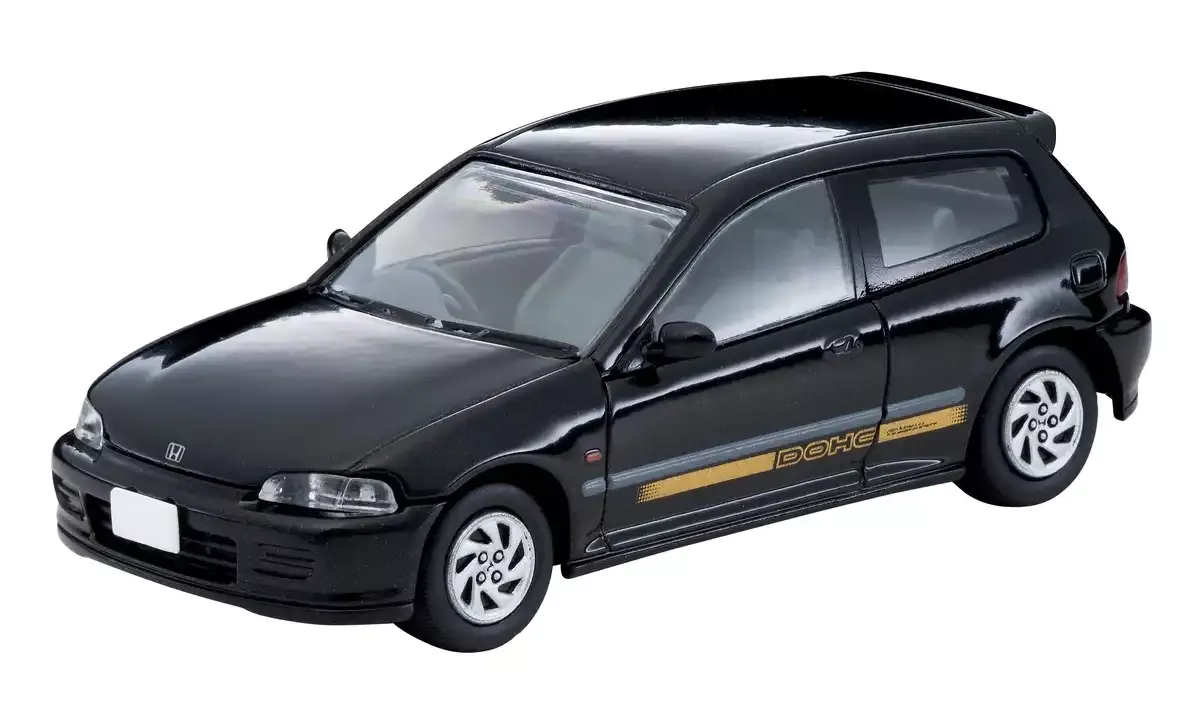 Tomytec Lv-N48g Tomica Limited Vintage Honda Civic Si 20th Anniversary Car (Black) 1/64 Scale Car