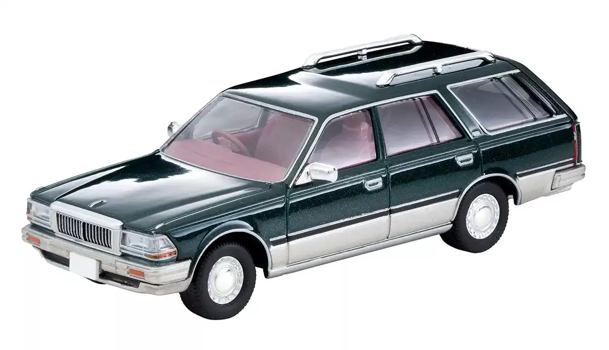 Tomytec Tomica Limited Vintage Neo 1/64 Cedric Wagon Sgl Limited Green / Silver Scale Car