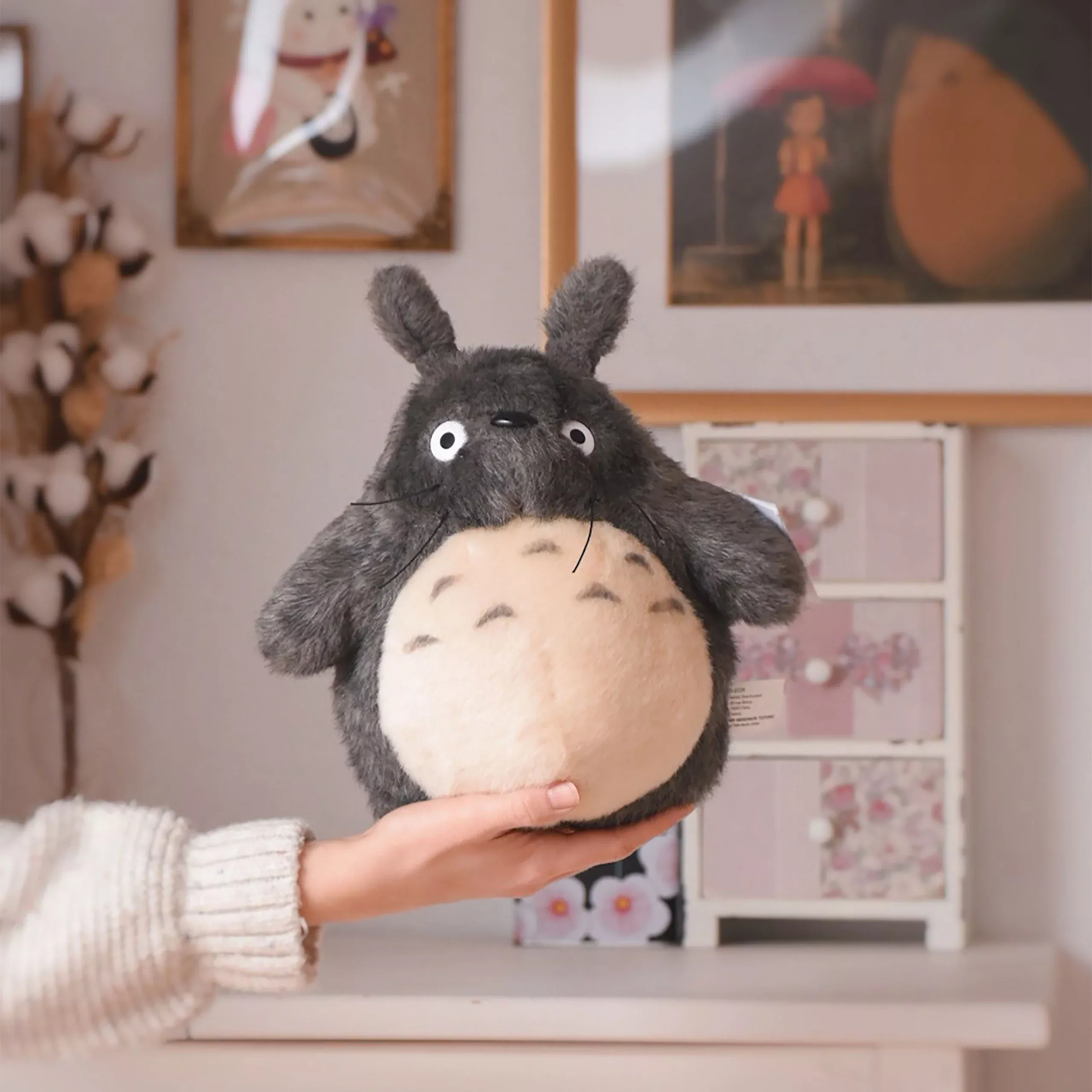 Totoro Plush Figure Grey