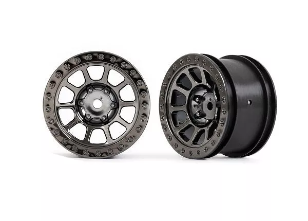 Traxxas 2480A 2.2" Black Chrome Wheels for Bandit Rear