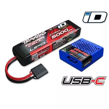 Traxxas 2985-3S 3s LiPo USB-C Completer Pack w/ Traxxas iD Technology