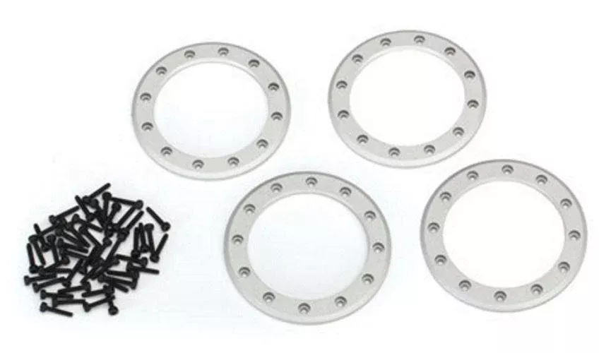 Traxxas 8168 Beadlock Rings Satin (2.2') (Aluminum) (4) /2x10 CS (48) TRX-4