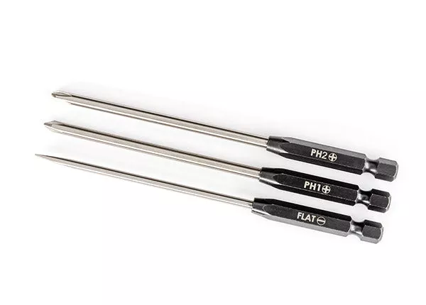 Traxxas 8714 Speed Bit Set with 3mm Slotted, #1 and #2 Phillips Bit